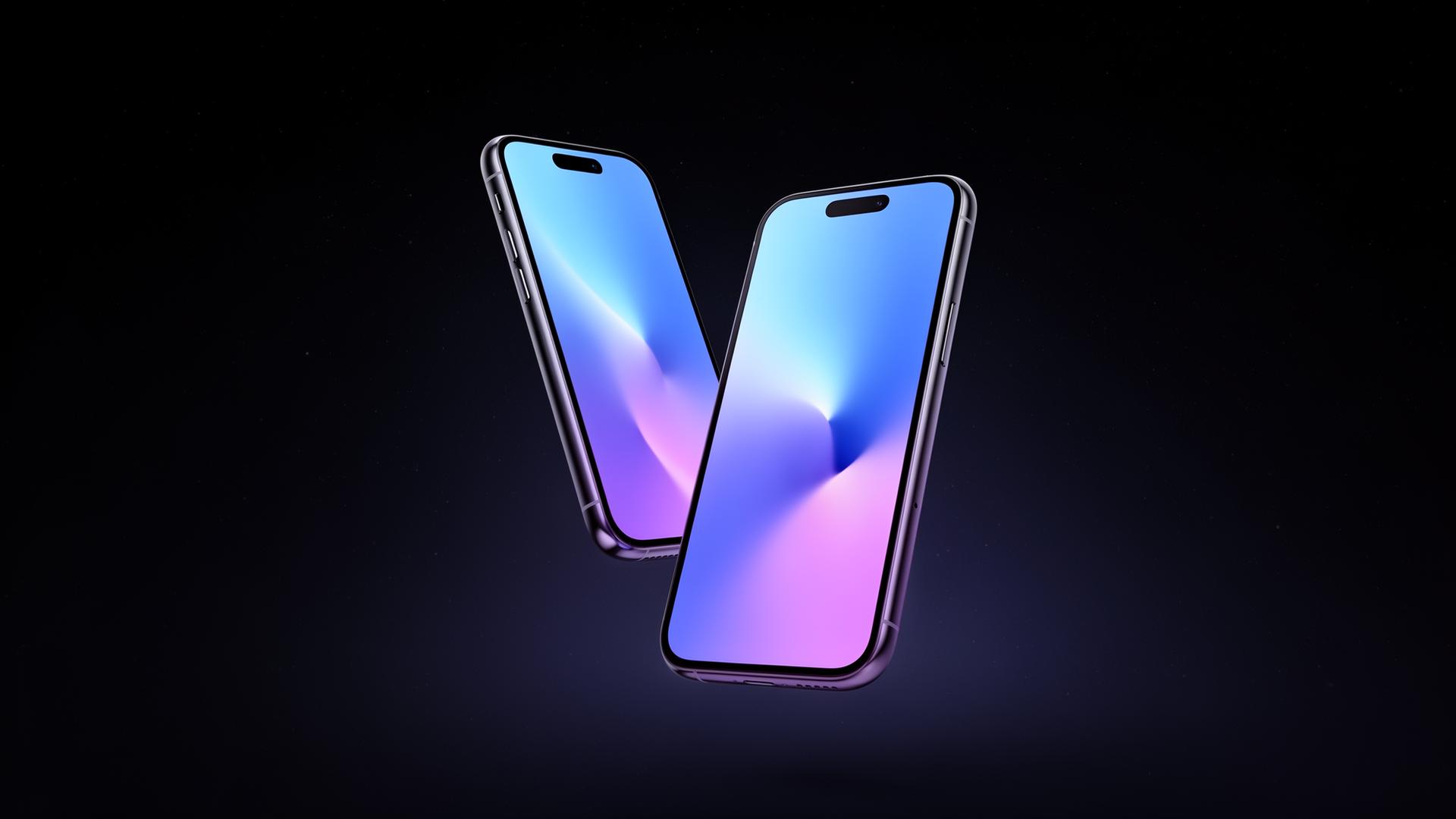 Mobile app mockup